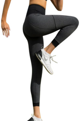 7/8 High Waisted leggings Grey Marl Brushed