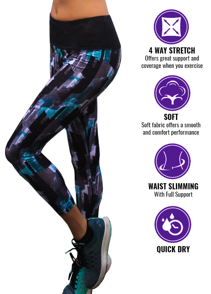 Printed F/L High Waisted leggings