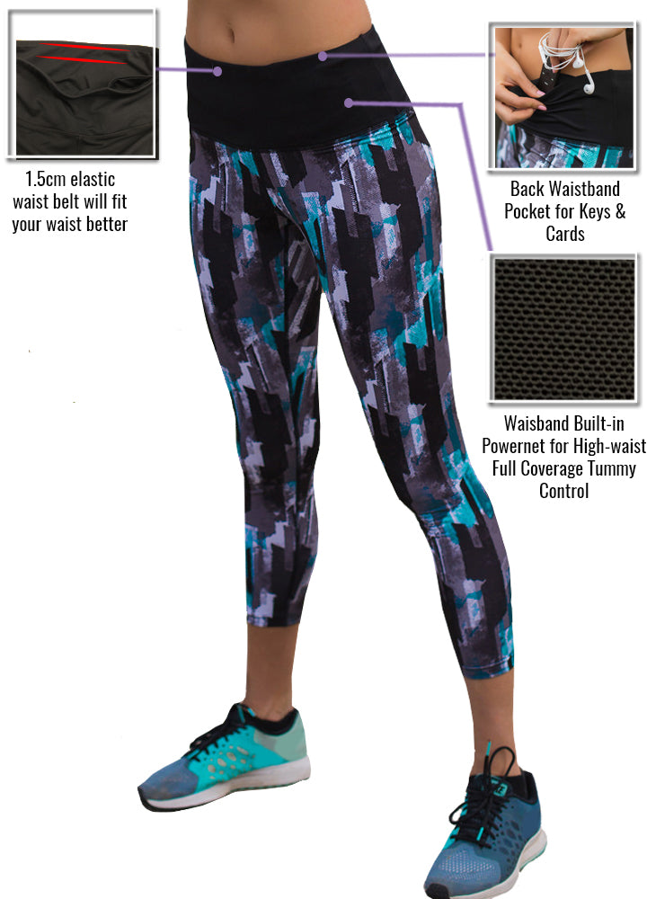 Printed F/L High Waisted leggings