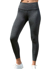 Full Length High Waisted leggings Fine Stripe Brushed