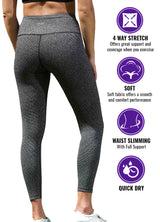 Full Length High Waisted leggings Fine Stripe Brushed