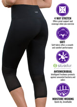 Yoga Pants Antimicrobial Crop