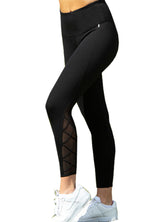 Lattice Mesh 7/8 Length High Waisted leggings
