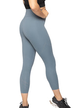 Laser Cut Smooth 7/8 Length High Waisted leggings
