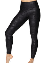 Faux Leather Camo High Waisted leggings