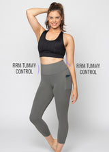 Smooth Touch 7/8 Length High Waisted leggings with Pockets