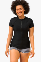Sustainable SS Rash Vest Zip Front