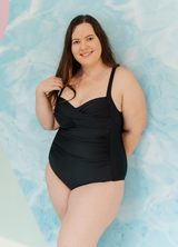 Sustainable One Piece Plain Black