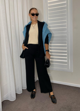 Tummy Control Ponte Wide Leg Pant