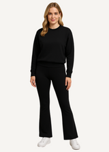 Tummy Control High Waisted Thermal Flare Leggings