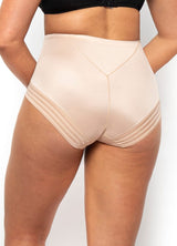 Hi Cut Stripe Shaping Brief-3574#color_nude