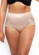 Hi Cut Stripe Shaping Brief-0#color_nude