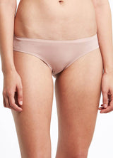 Laser Microfibre Bikini Brief w Lace -3395#color_nude