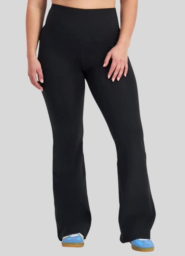 Tummy Control High Waisted Thermal Flare Leggings