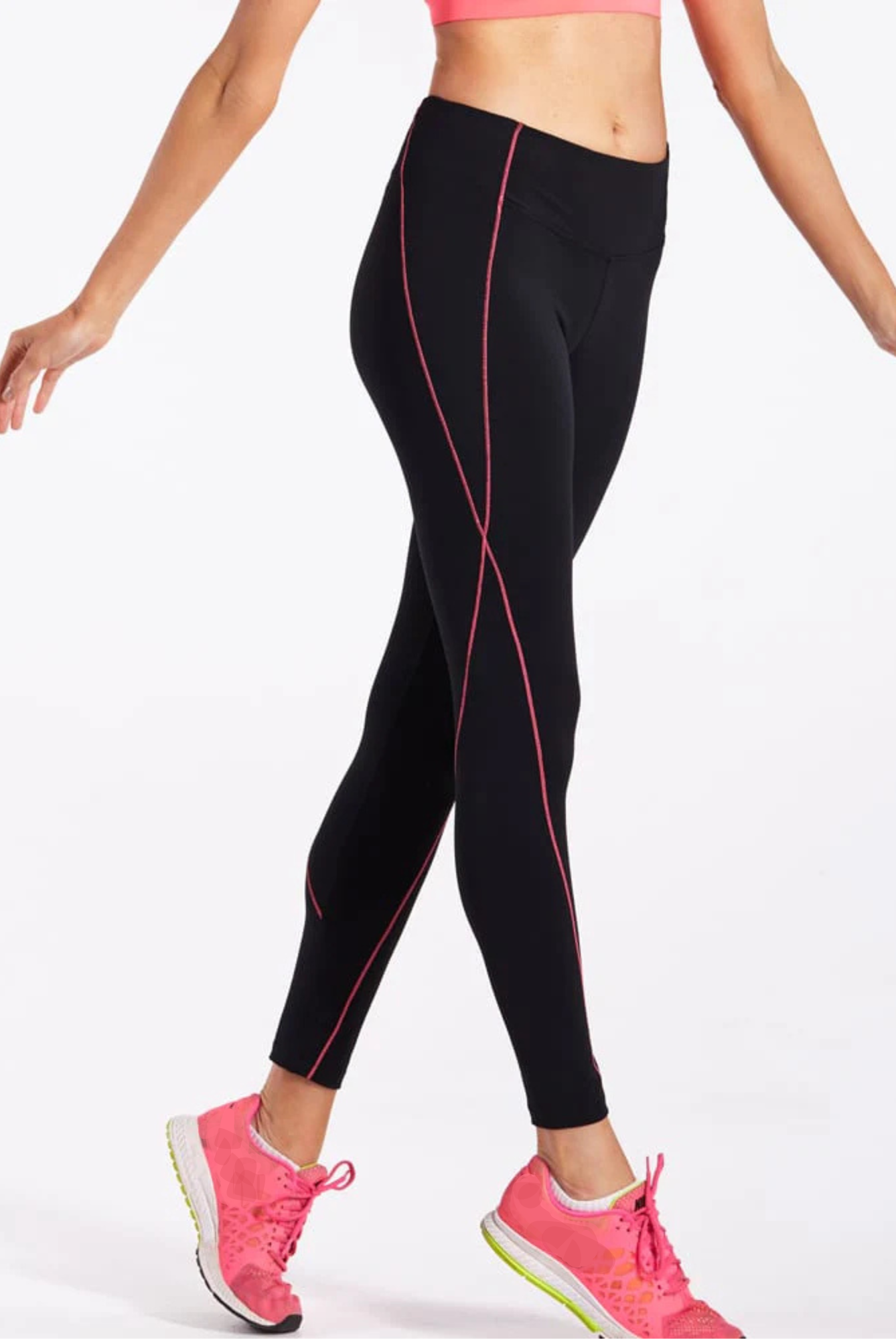 F/L Yoga Pants Contrast Trim