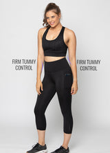 Sustainable Activewear 3/4 Length High Waisted leggings with Pockets