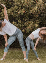 Girls Yoga Tights with Pockets Daisy