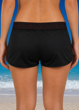 Red Boardshort with Lace #color_Red